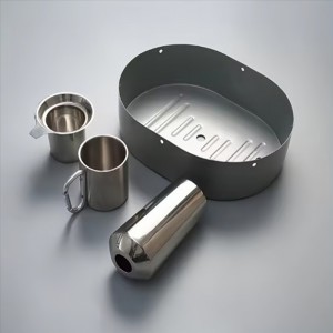 Brugerdefineret aluminium eller SUS dybttrukket leverandør Metal dybttræknings-\\/spinningsdele bunddel hus Metal stemplingsdel